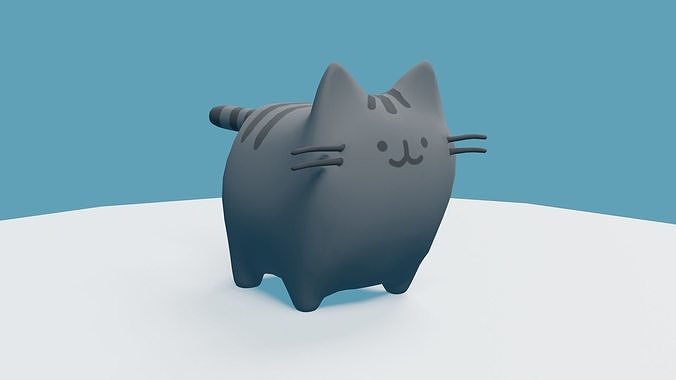 Pusheen 3D Model free VR / AR / low-poly 3D model | CGTrader