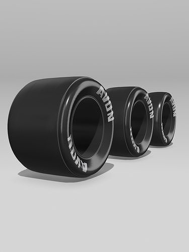 Wats Racing Slick AVON Vintage Racing Slicks 15inch x3 widths 3D model 3D printable ...