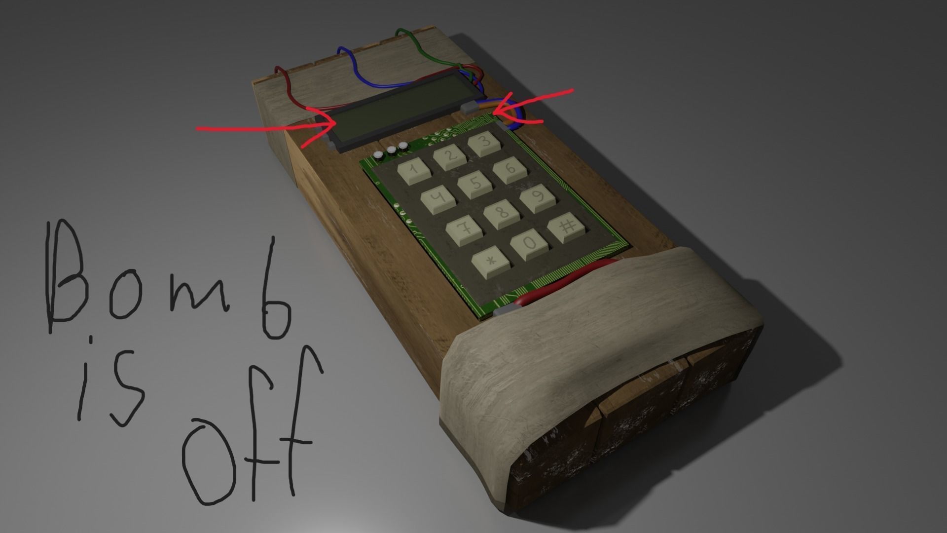 3D model C4 bomb VR / AR / low-poly | CGTrader