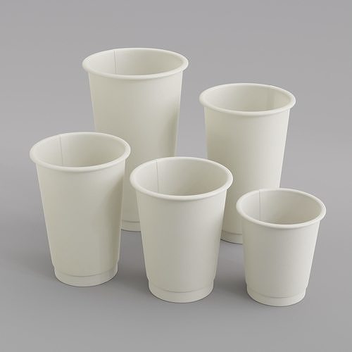 Paper Cup Collection 3D model | CGTrader