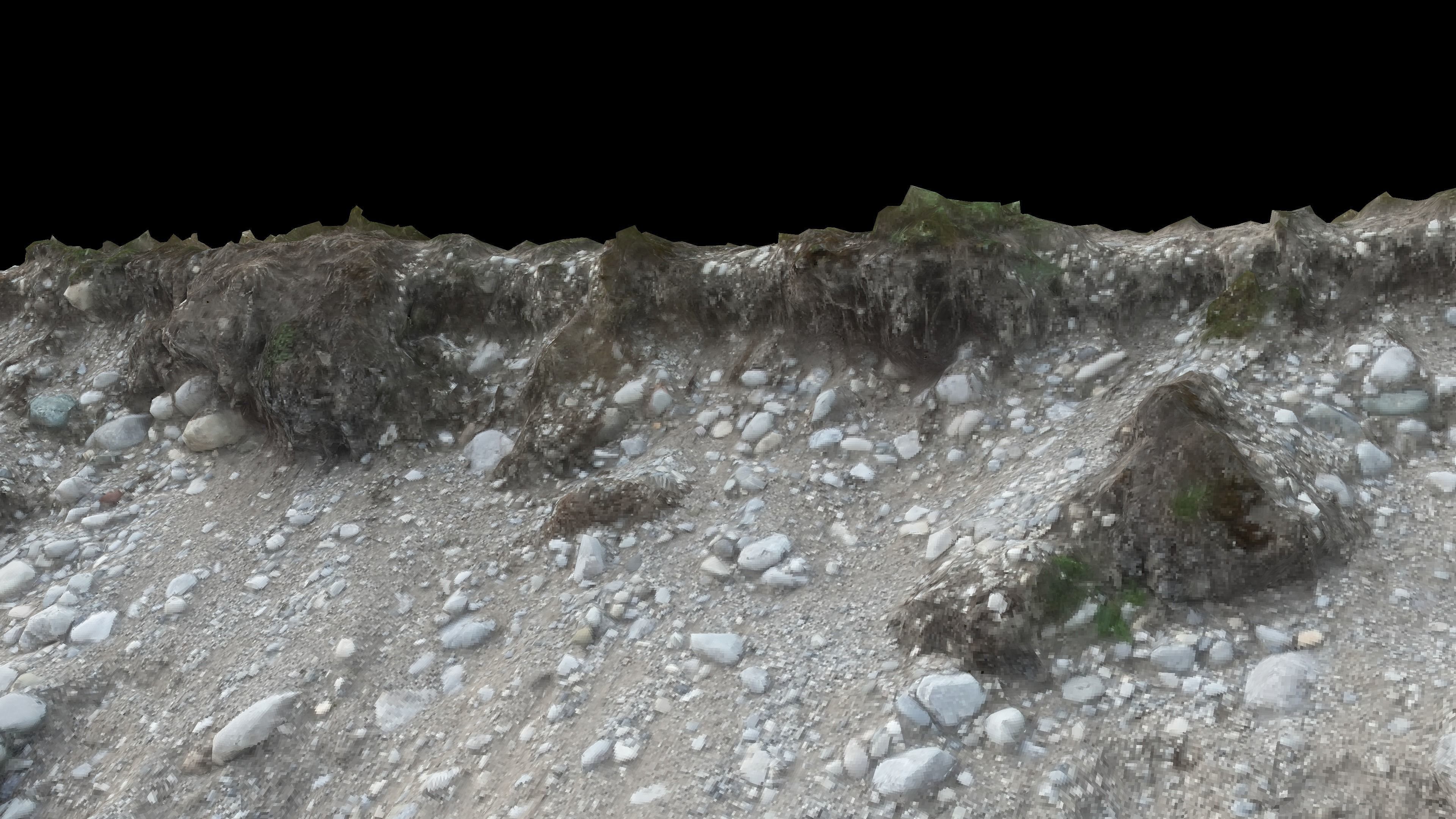 3D model Alpine river gravel embankment VR / AR / low-poly | CGTrader