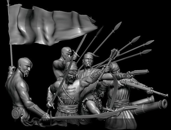 Phoenix Model/Phollies/Olga The Cossack/80mm no 54mm 90m
