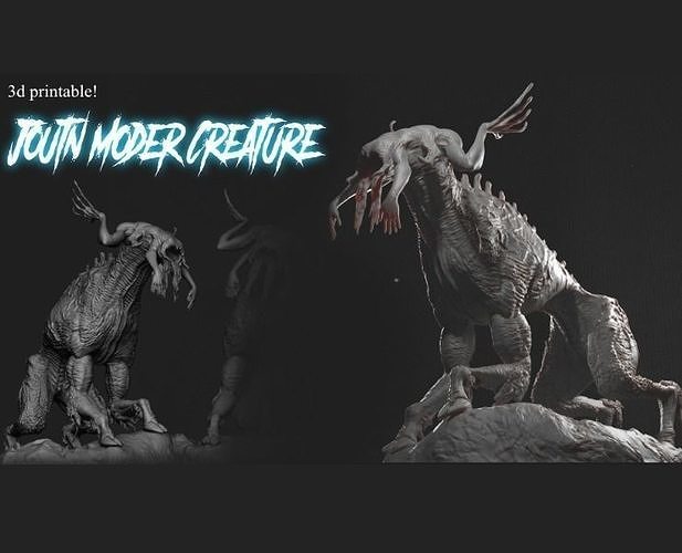 3D Printable Joutn Moder Creature Model