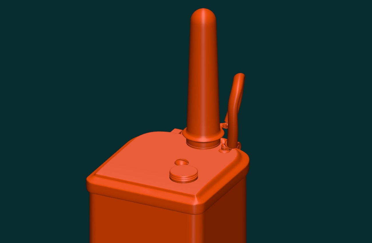 SCR536 radio transceiver 3D model 3D printable CGTrader