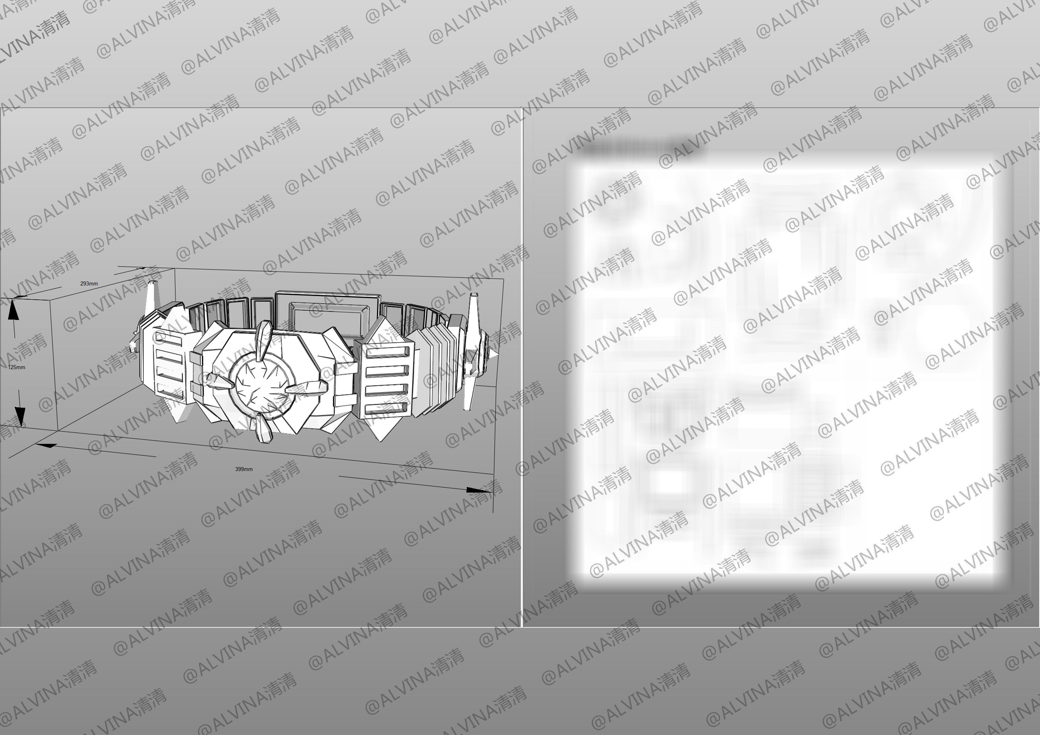 3D model Armor Hero Dragon Armor - DIY Cosplay Pepakura Foam Template ...