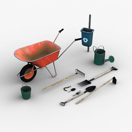 3D model Garden Tools VR / AR / lowpoly CGTrader