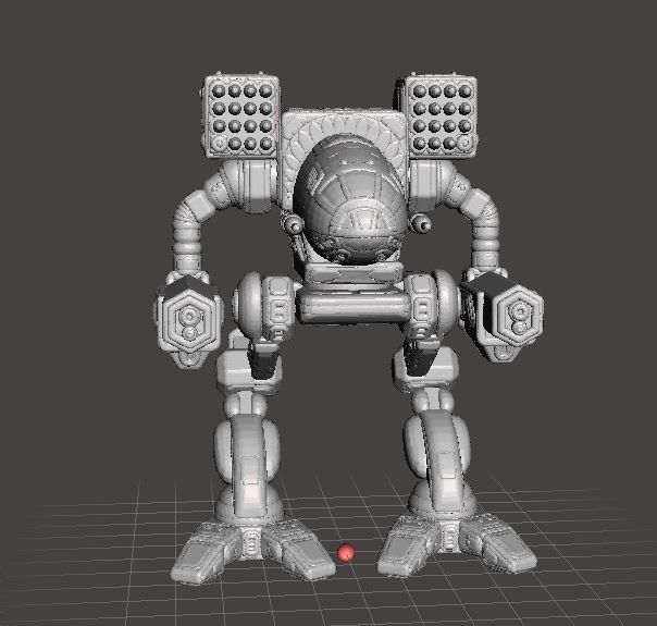 TIMBERWOLF MADCAT ROBOT WARRIOR MINIATURE MODEL FOR GAMES 3D model 3D ...