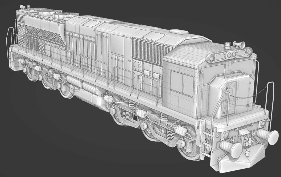 Bangladesh train locomotive 3D model | CGTrader