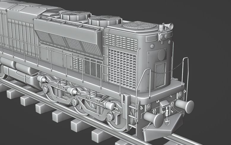Bangladesh train locomotive 3D model | CGTrader
