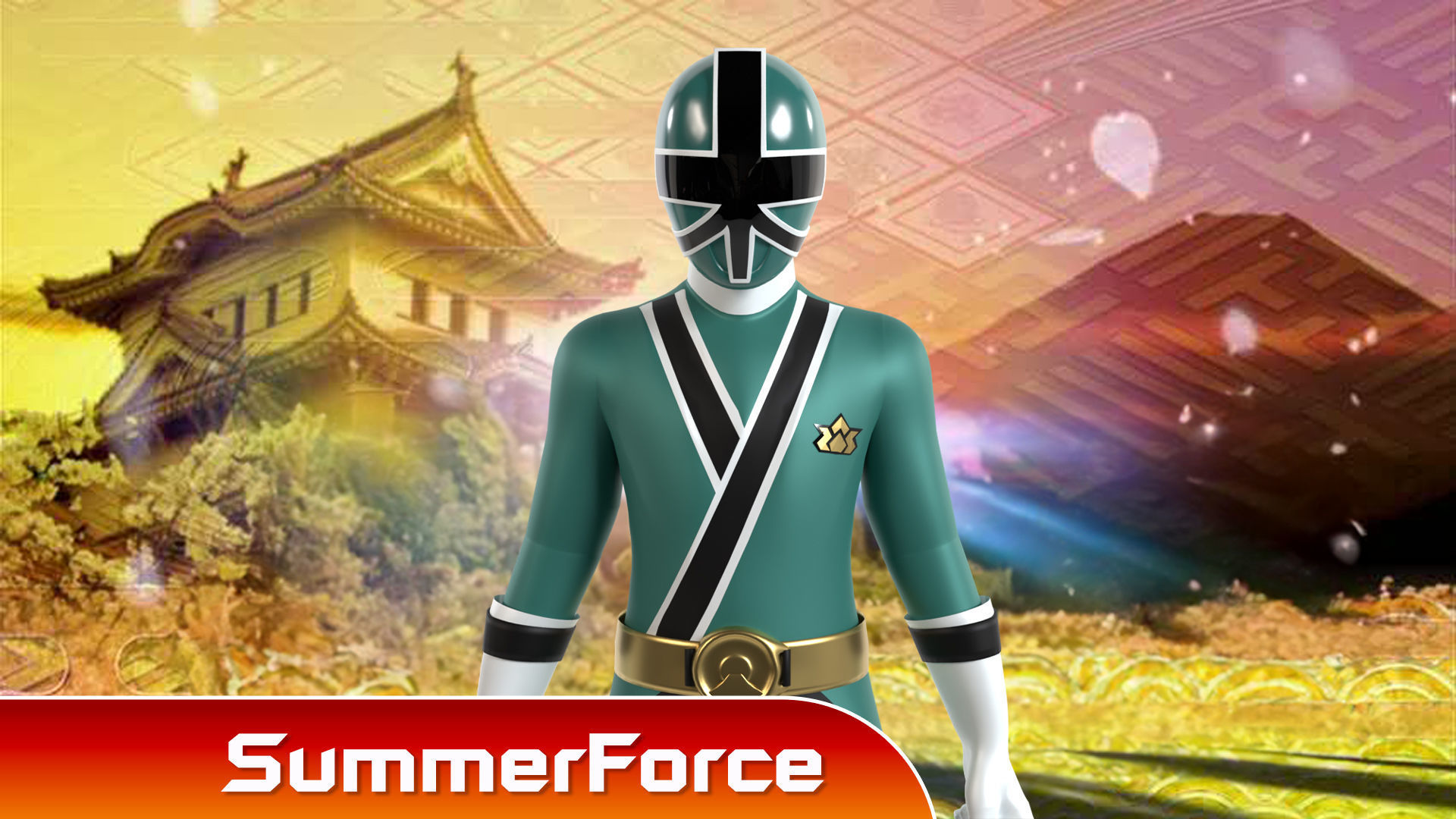Green Samurai Ranger - Power Rangers Samurai 3D model rigged | CGTrader