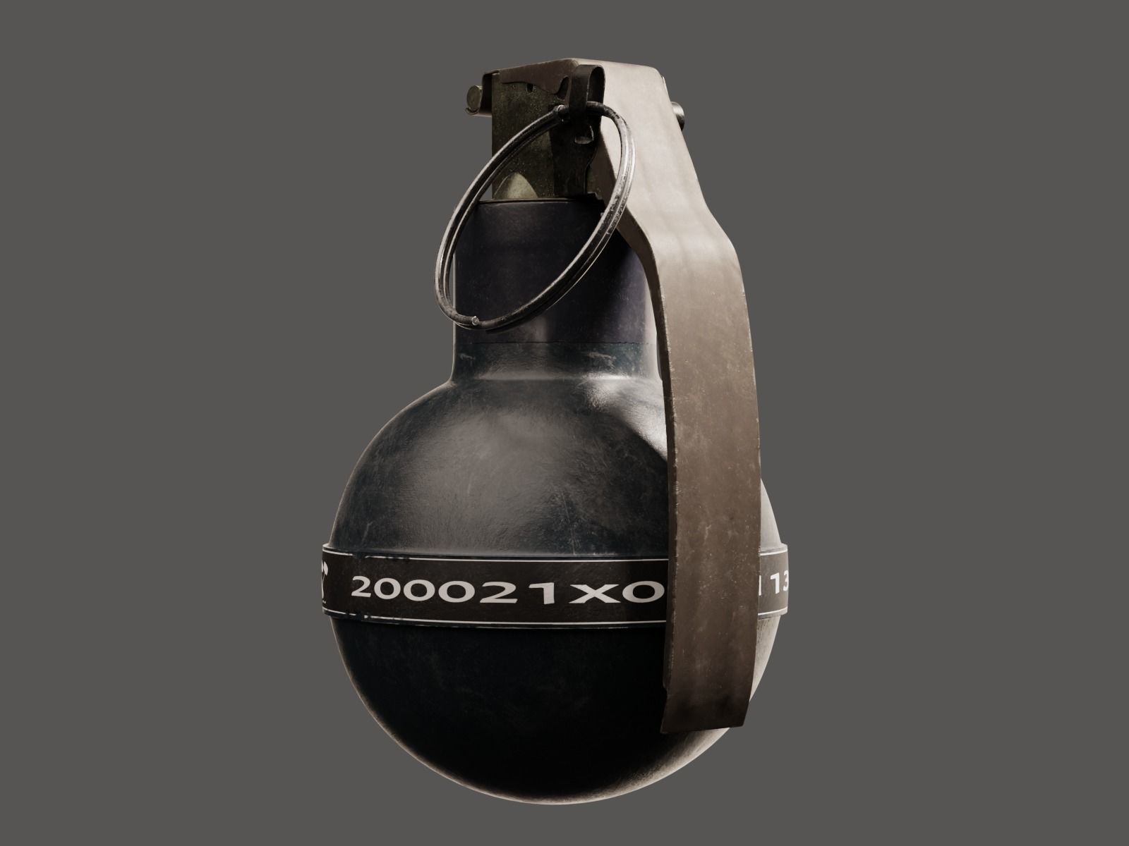 Israel Rubber Ball Grenade Stinger grenade Tear Gas grenade 3D model CGTrader