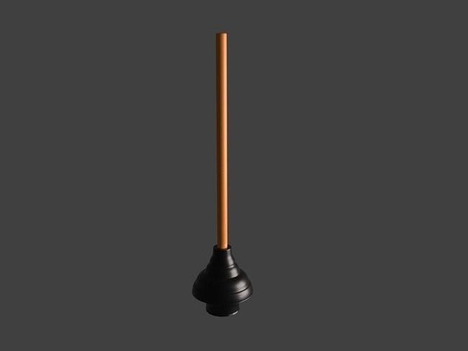 Plunger Low-poly 3D model
