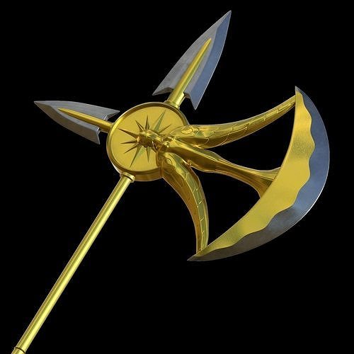 Divine Axe Rhitta Seven Deadly Sins 3D model 3D printable CGTrader