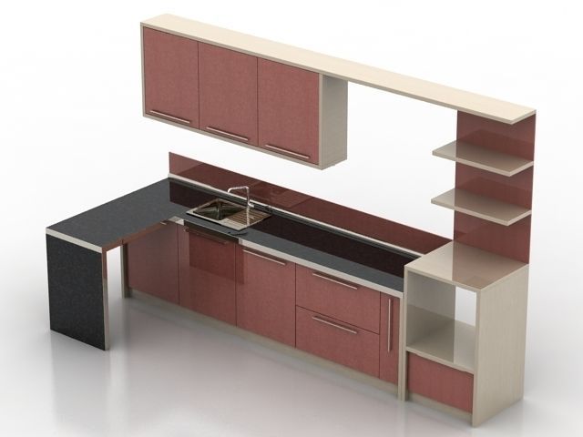 Modular Kitchen 3D | CGTrader