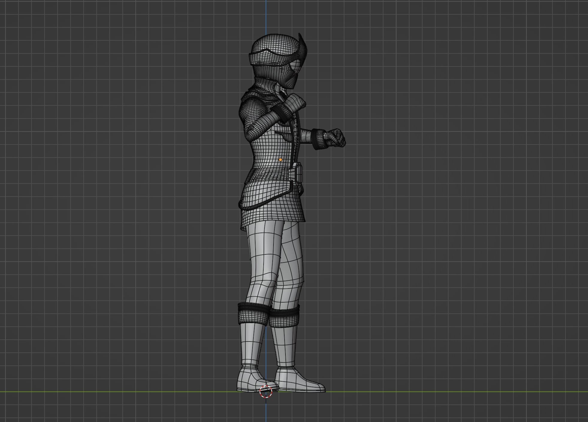 Yellow Pirate Ranger - Power Rangers Pirates 3D model rigged | CGTrader