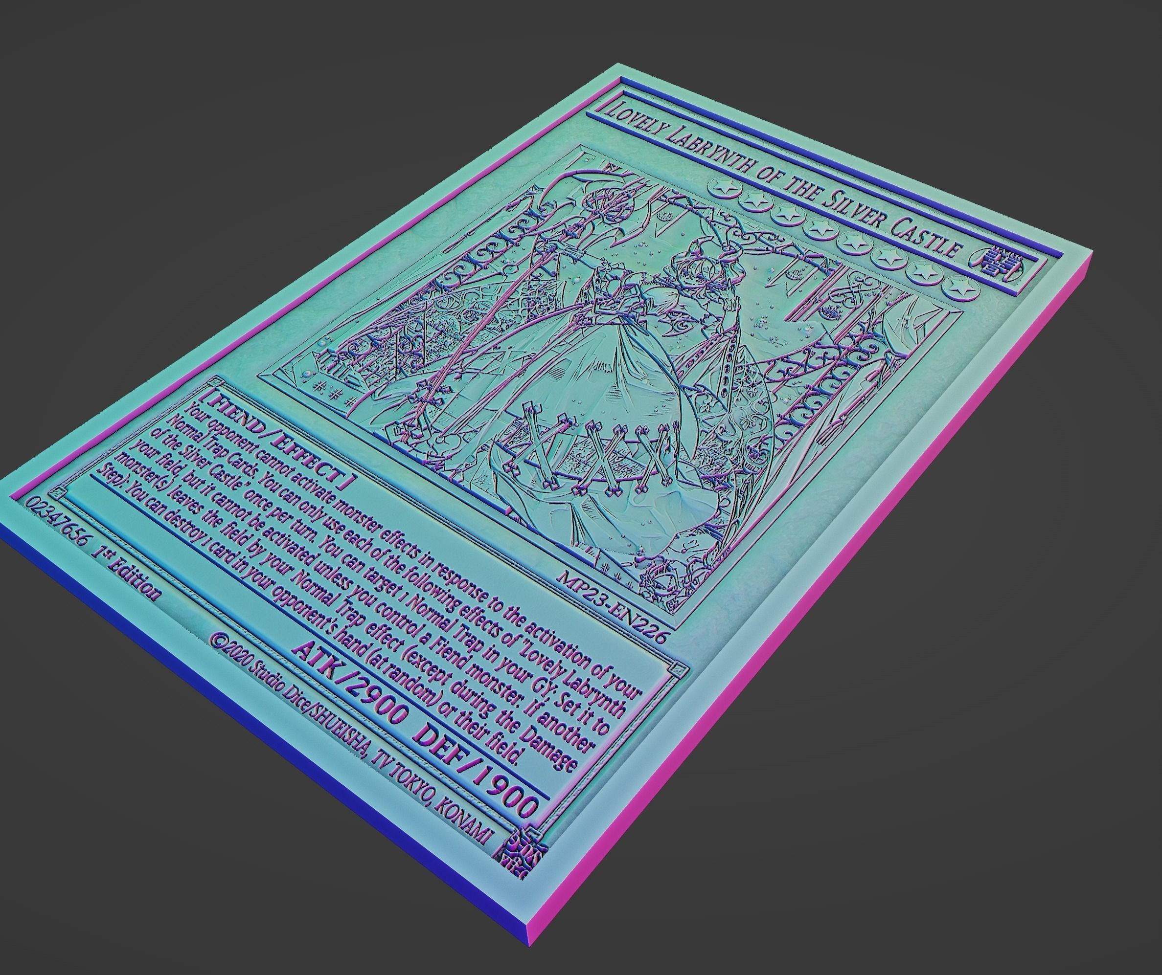 Lovely Labrynth of the Silver Castle - yugioh 3D model 3D printable ...