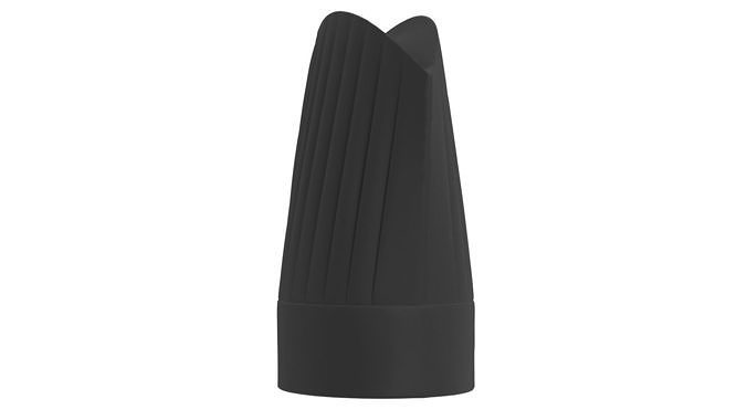 tall-chef-hat-04-black-3d-model-cgtrader