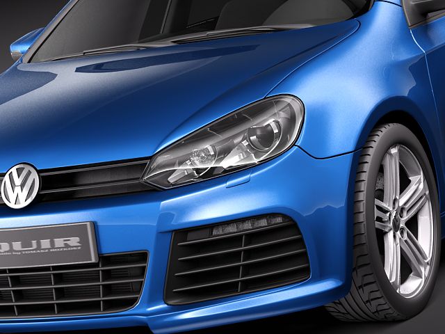 Volkswagen Golf R- 3D model | CGTrader