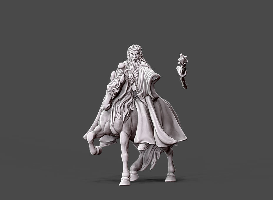 Wizard Rider - 35mm scale 3D model 3D printable | CGTrader