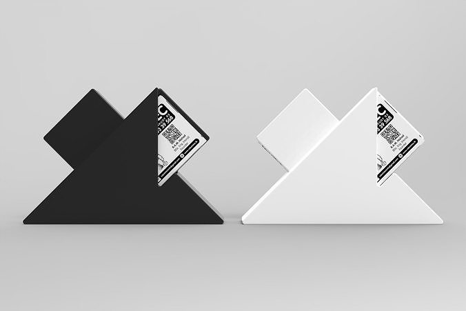 Modern Business Card Holder 3D Printable STL File 3D model 3D printable ...