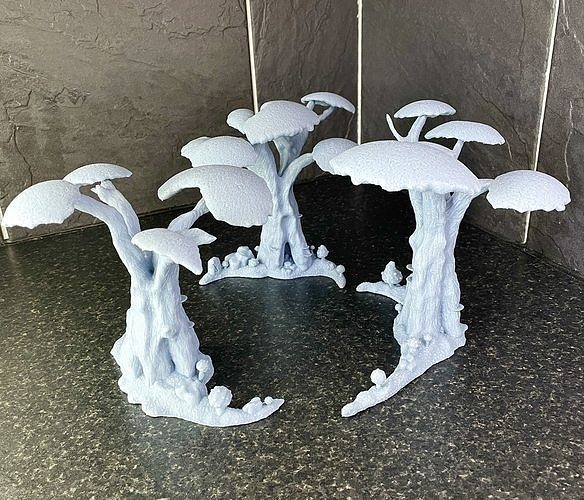 Set of 3 Wild Forest 3D model 3D printable | CGTrader