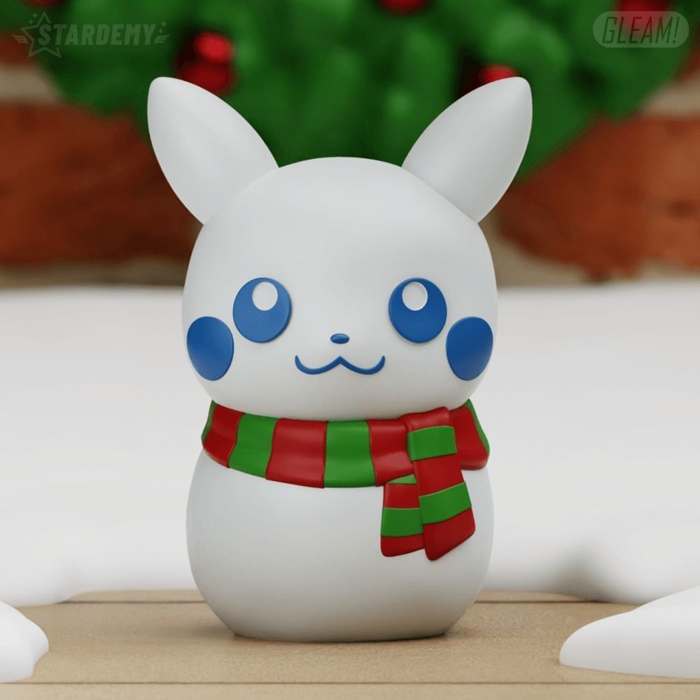 Pokemon Plush Pikachu Snowman Edition Winter Holiday Soft Toy