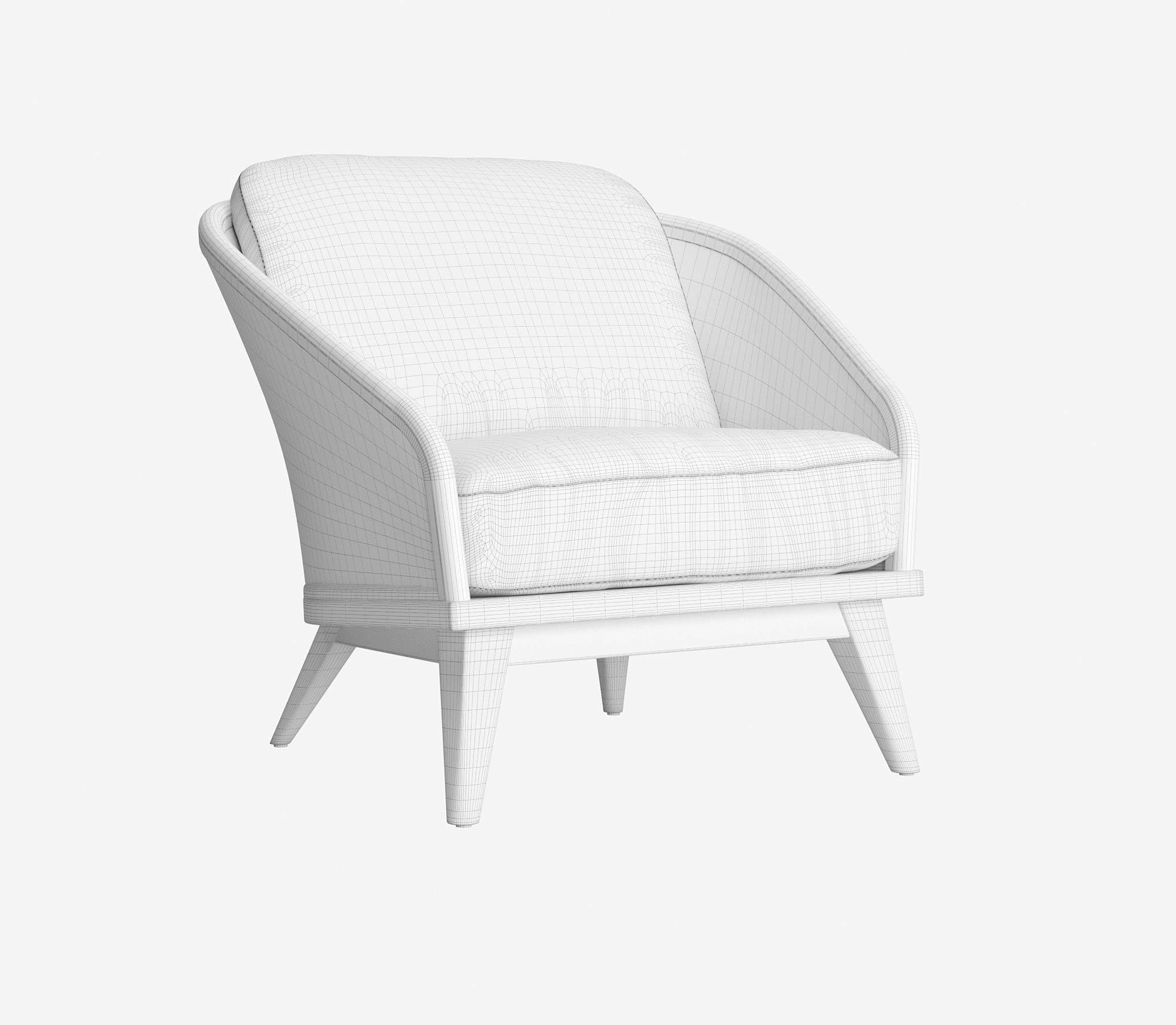 SANTORINI OUTDOOR LOUNGE CHAIR 3D model CGTrader