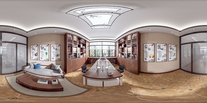 Chinese office New style manager 3D model | CGTrader