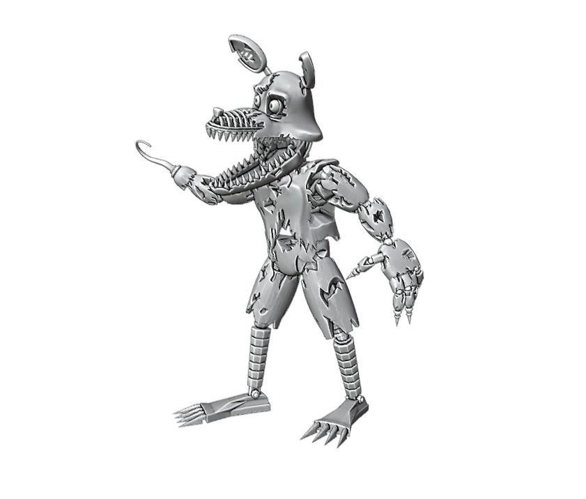 Nightmare foxy 3D model 3D printable | CGTrader
