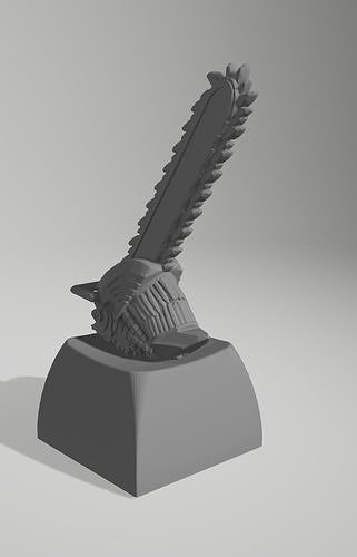chainsaw man keycaps 3D model 3D printable | CGTrader