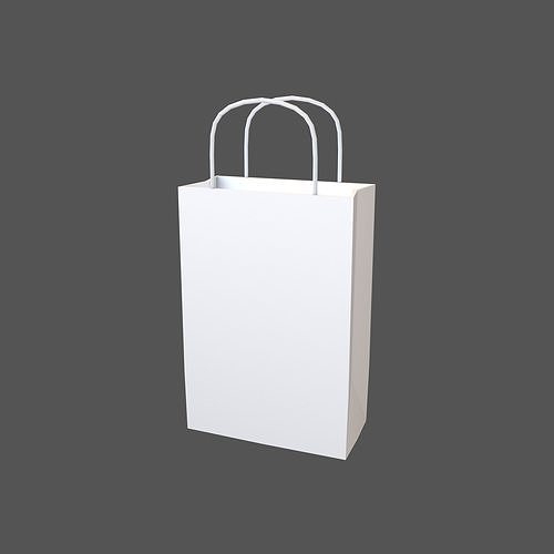 3D model Paper Bag with Handles V1 003 VR / AR / lowpoly CGTrader