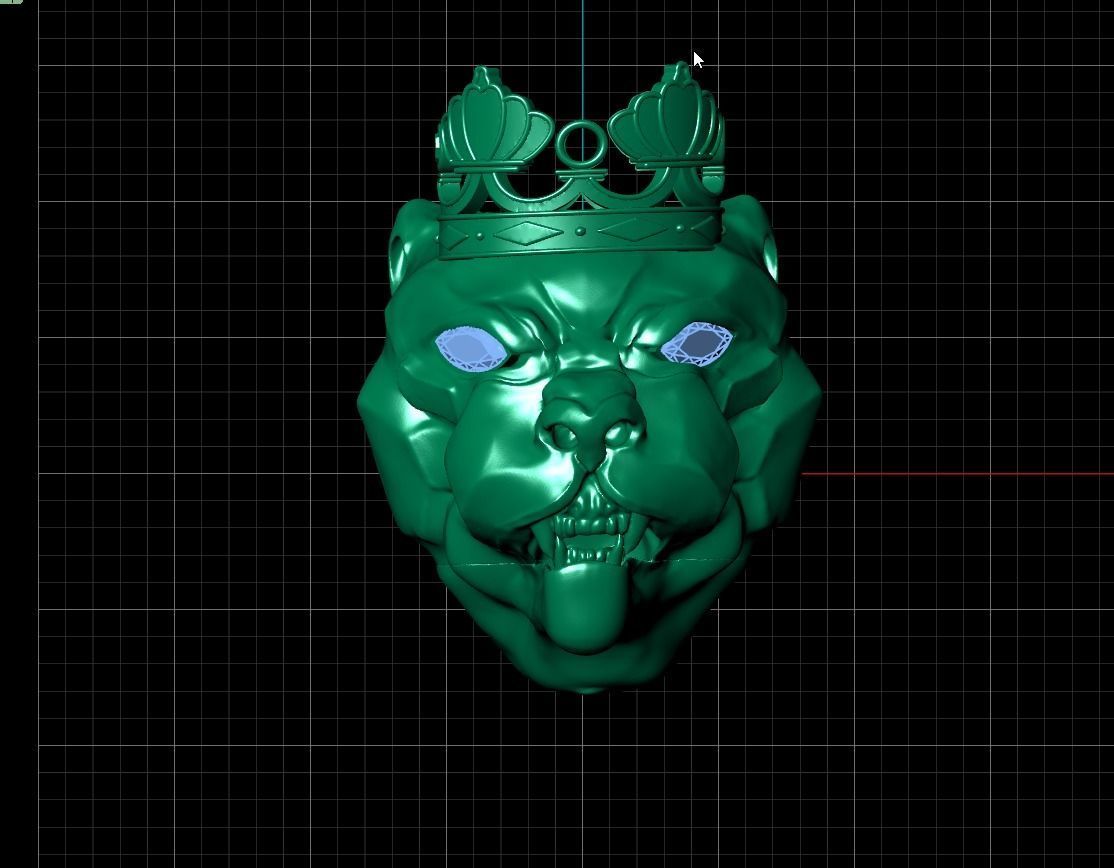 Aslan Kral kafa - King Lion head men necklace 3D model 3D printable ...