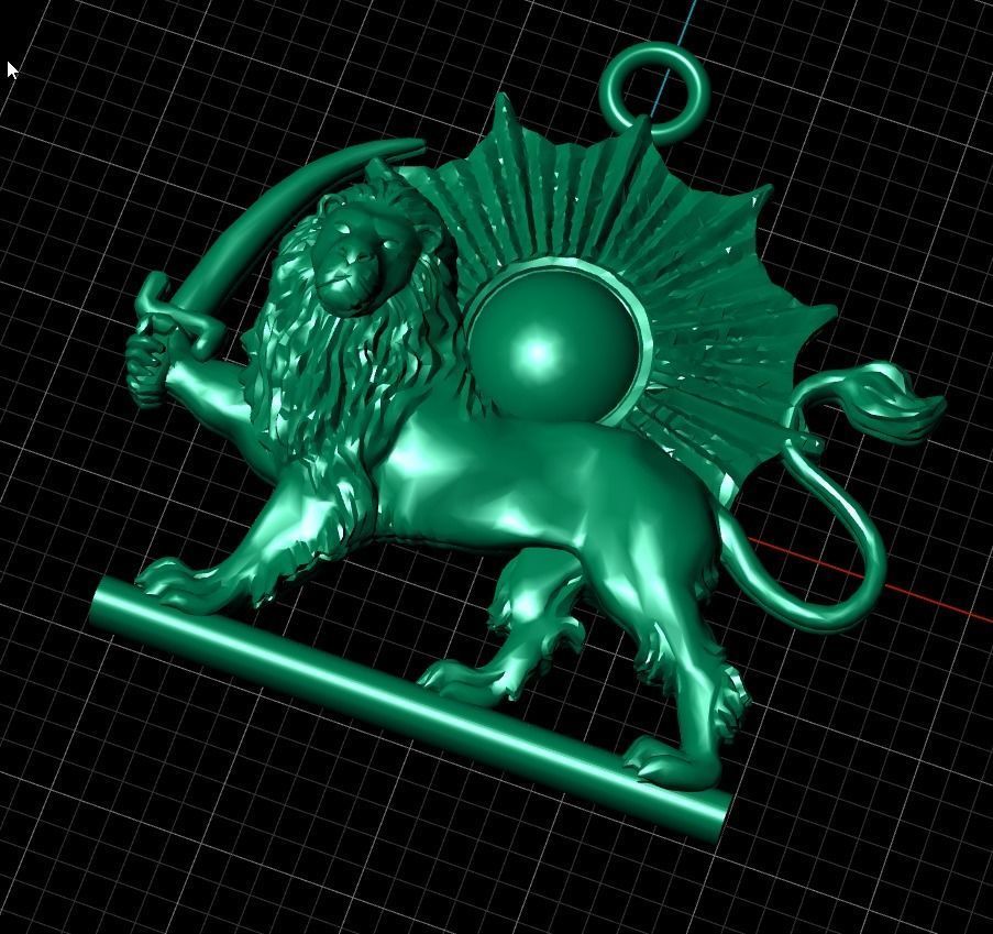 Aslan gunes kolye -lion and sun 3D print model 3D print model 3D model ...