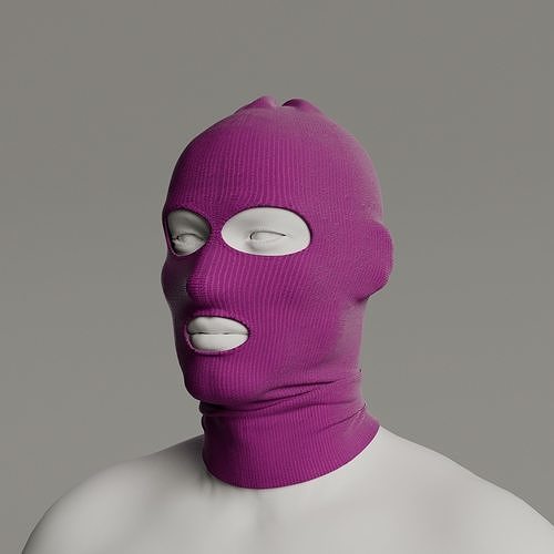 Balaclava mask Marvelous Designer 3D model free 3D model CGTrader