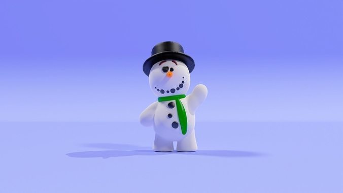 The Snowman from Knick Knack from Disney studios 3D model 3D printable ...