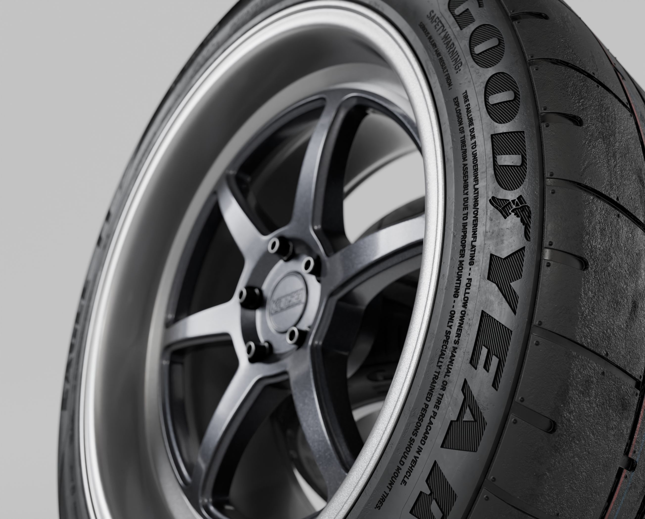 Kansei Roku Rims with Goodyear Eagle F1 Supercar G2 Tires 3D model ...
