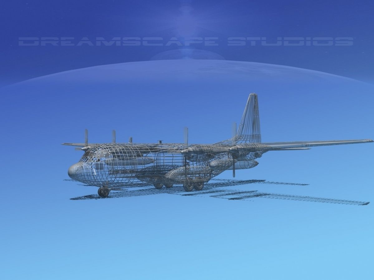 Lockheed C-130 Hercules Pakistan Air Force 3D Model rigged ...