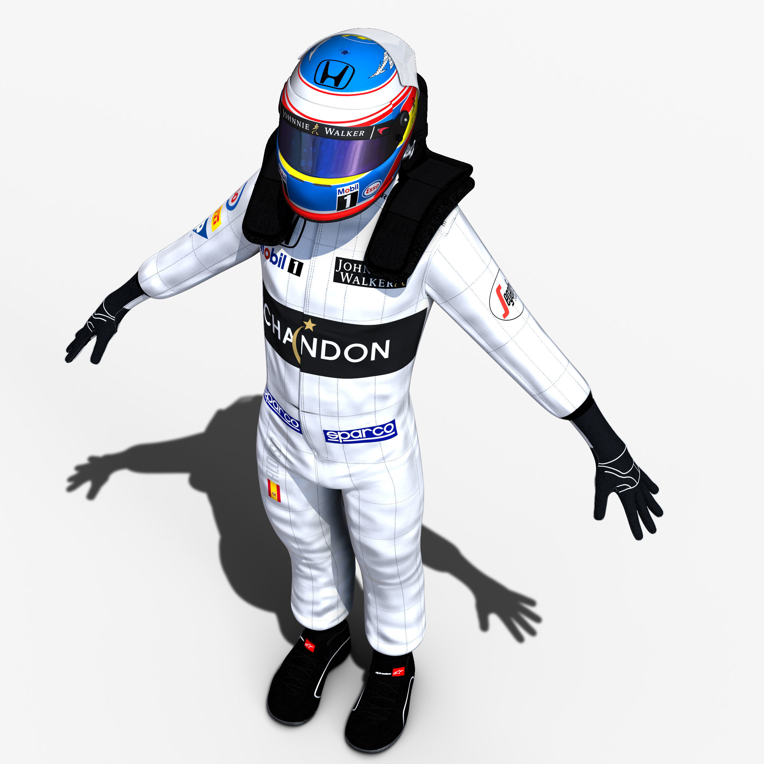 3D model Drivers 2016 Formula 1 VR / AR / lowpoly rigged CGTrader