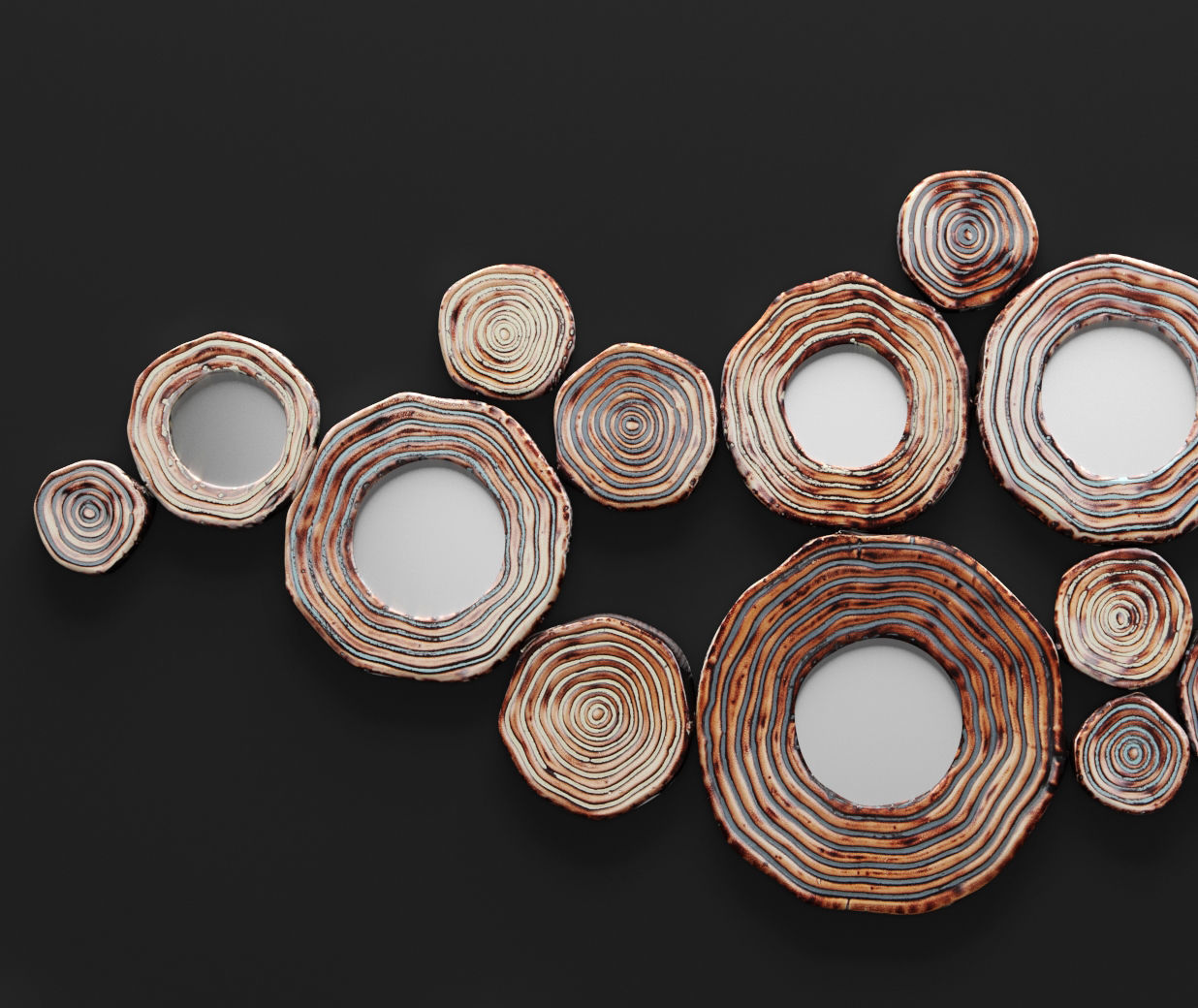 Circle Wall Decor circle cluster wall decor 3d model max obj fbx mtl Circle Wall Decor circle cluster wall decor 3d model max obj fbx mtl