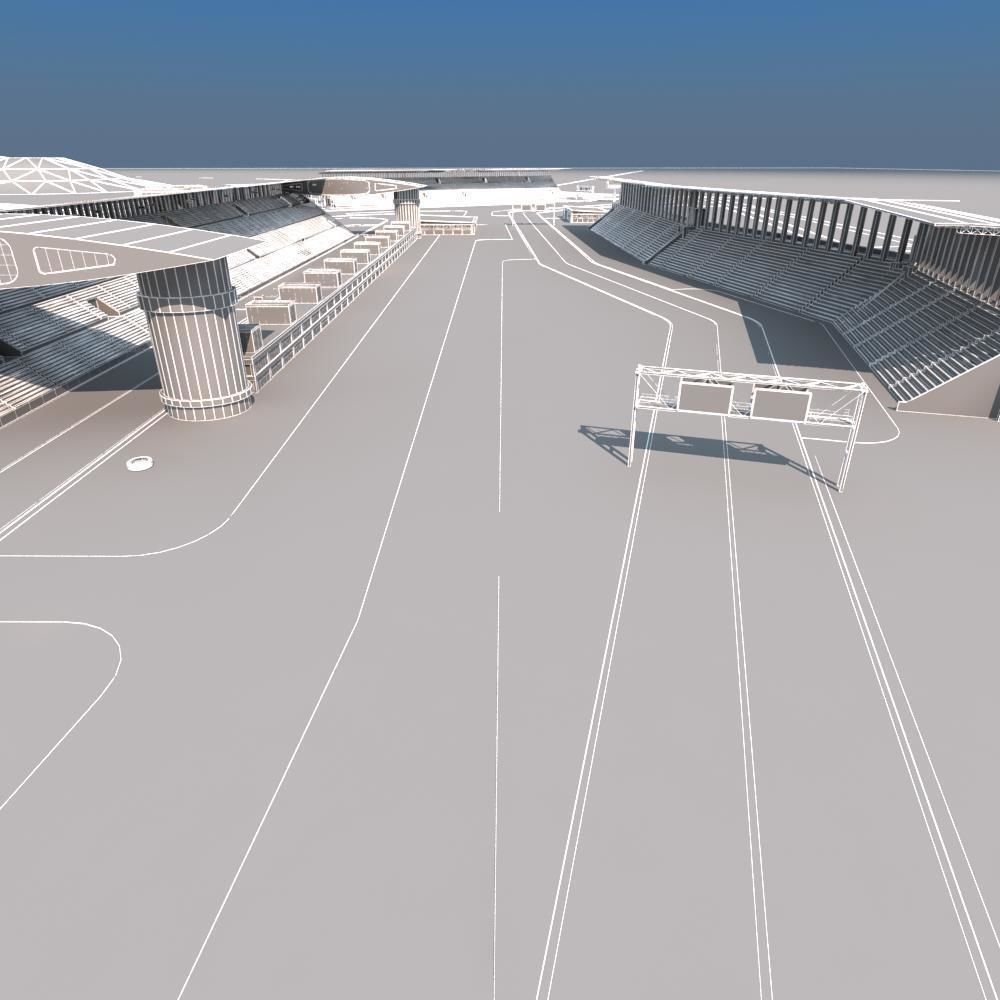 F1 Race Track 3D model CGTrader