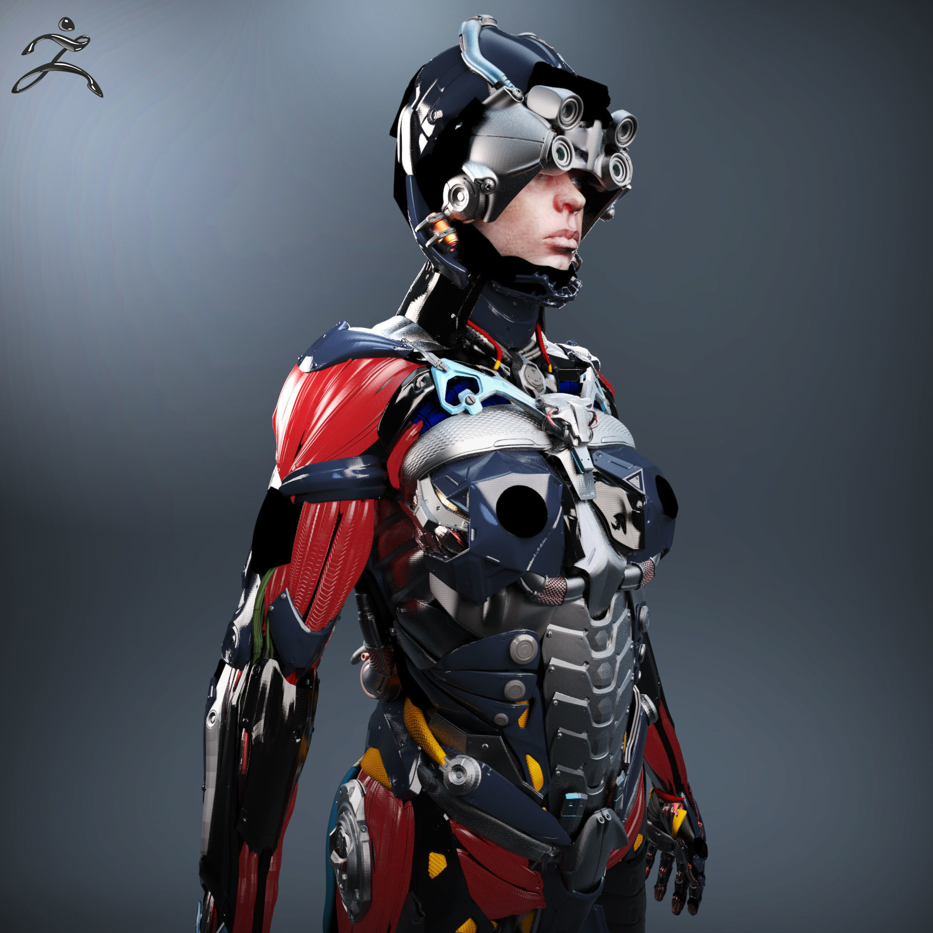 Sci-fi Female Character V2