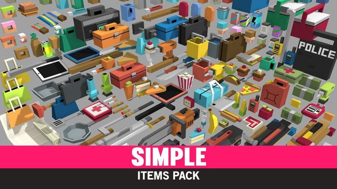 Simple items. Simple assets. Шрифт symbol. Simple town assets. Simple items.