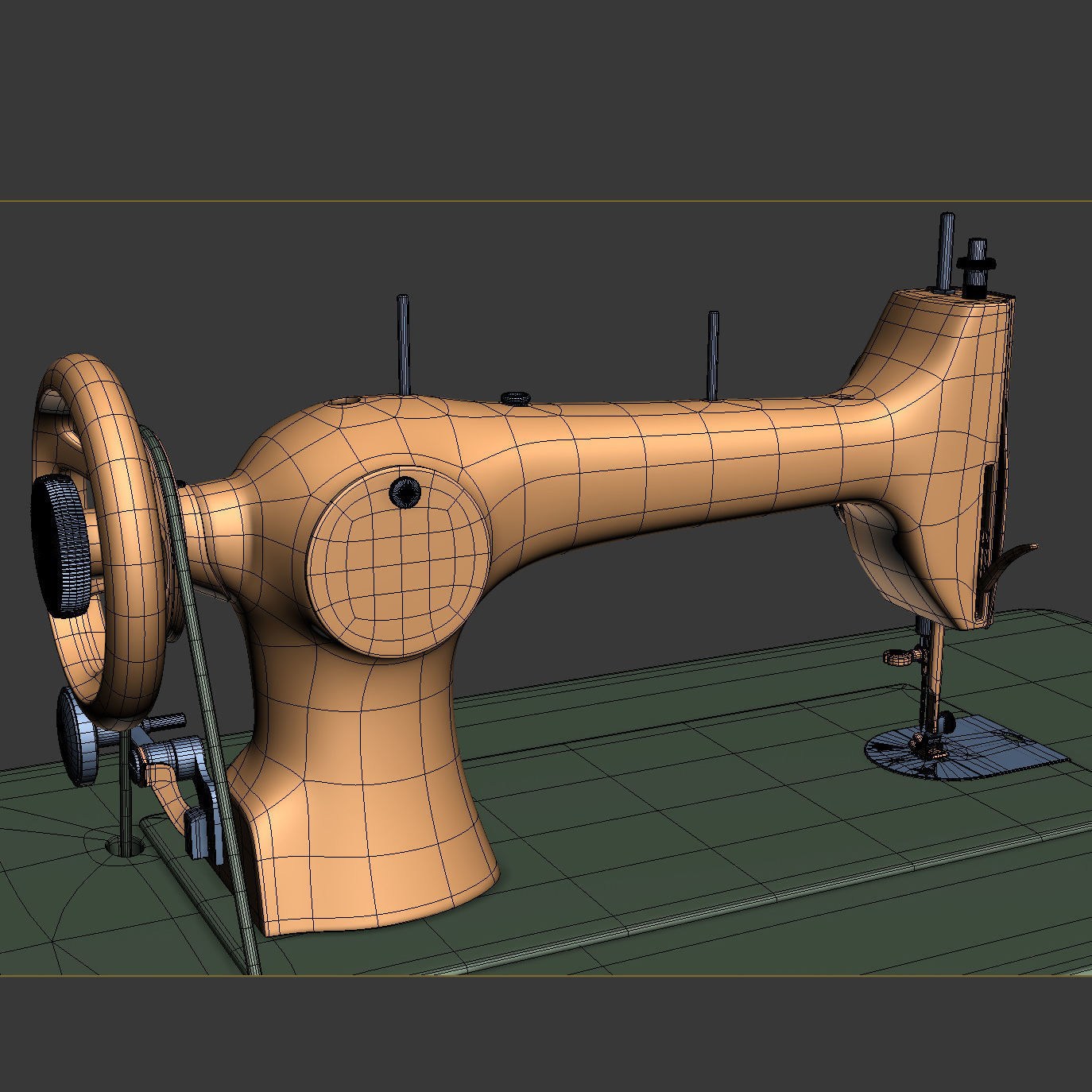 Singer Sewing Machine 3D Model MAX | CGTrader.com