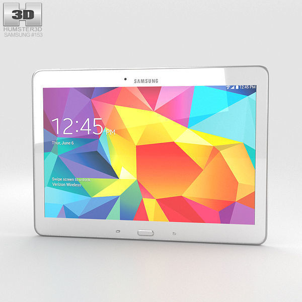 Samsung Galaxy Tab 4 10-1-inch LTE White 3D model