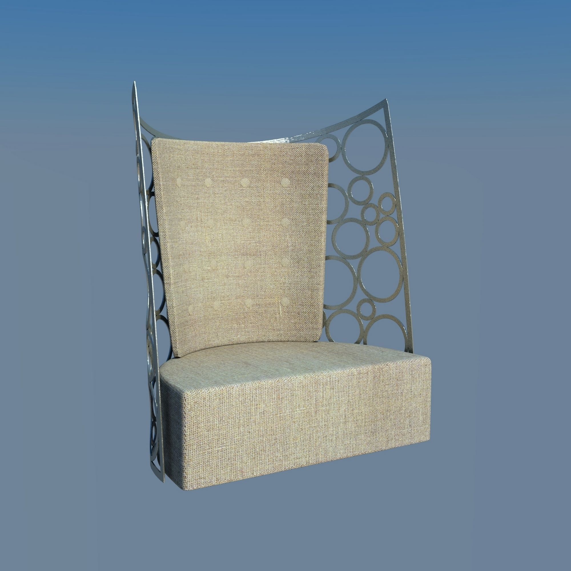 Armchair modern 3D model 3D model