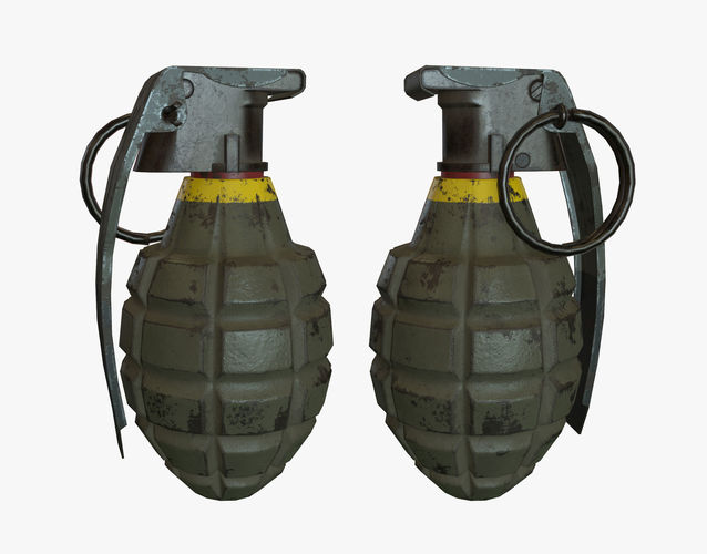 3d asset grenade mk