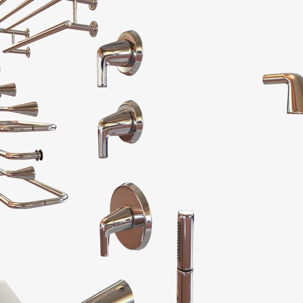 kallista bath fixtures 3D model CGTrader