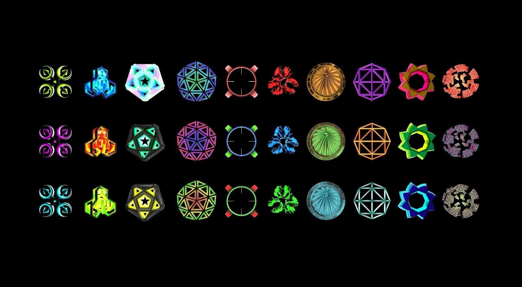 Poly Model Symbol 3D model Symbols Pack VR / AR / low-poly animated | CGTrader