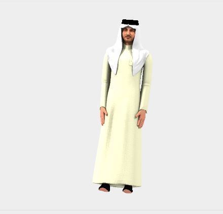 printable saudi man