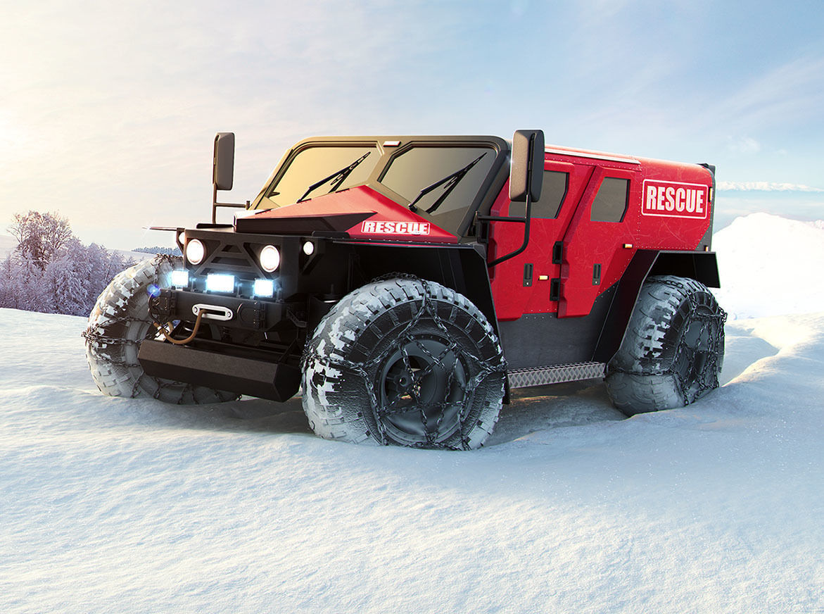 GheO Rescue Vehicle 3D model CGTrader